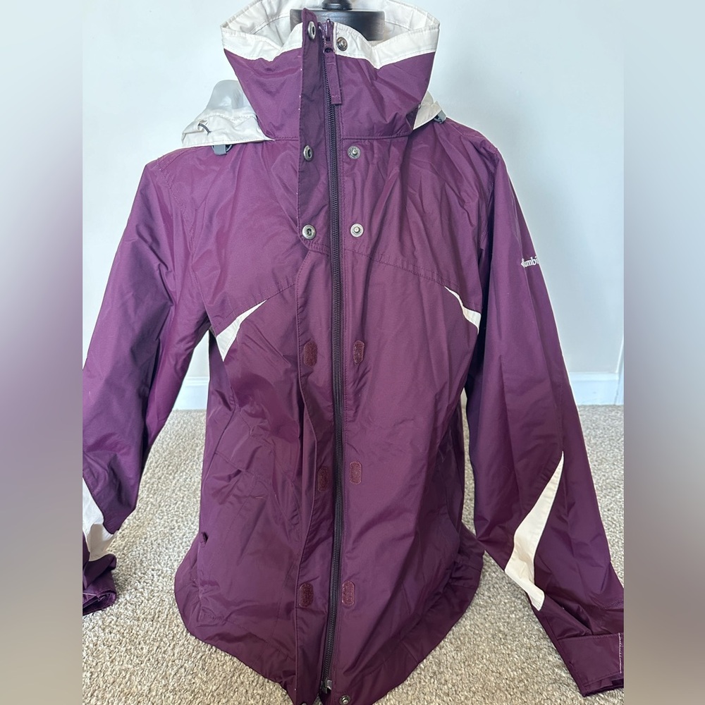 Purple Columbia rain jacket